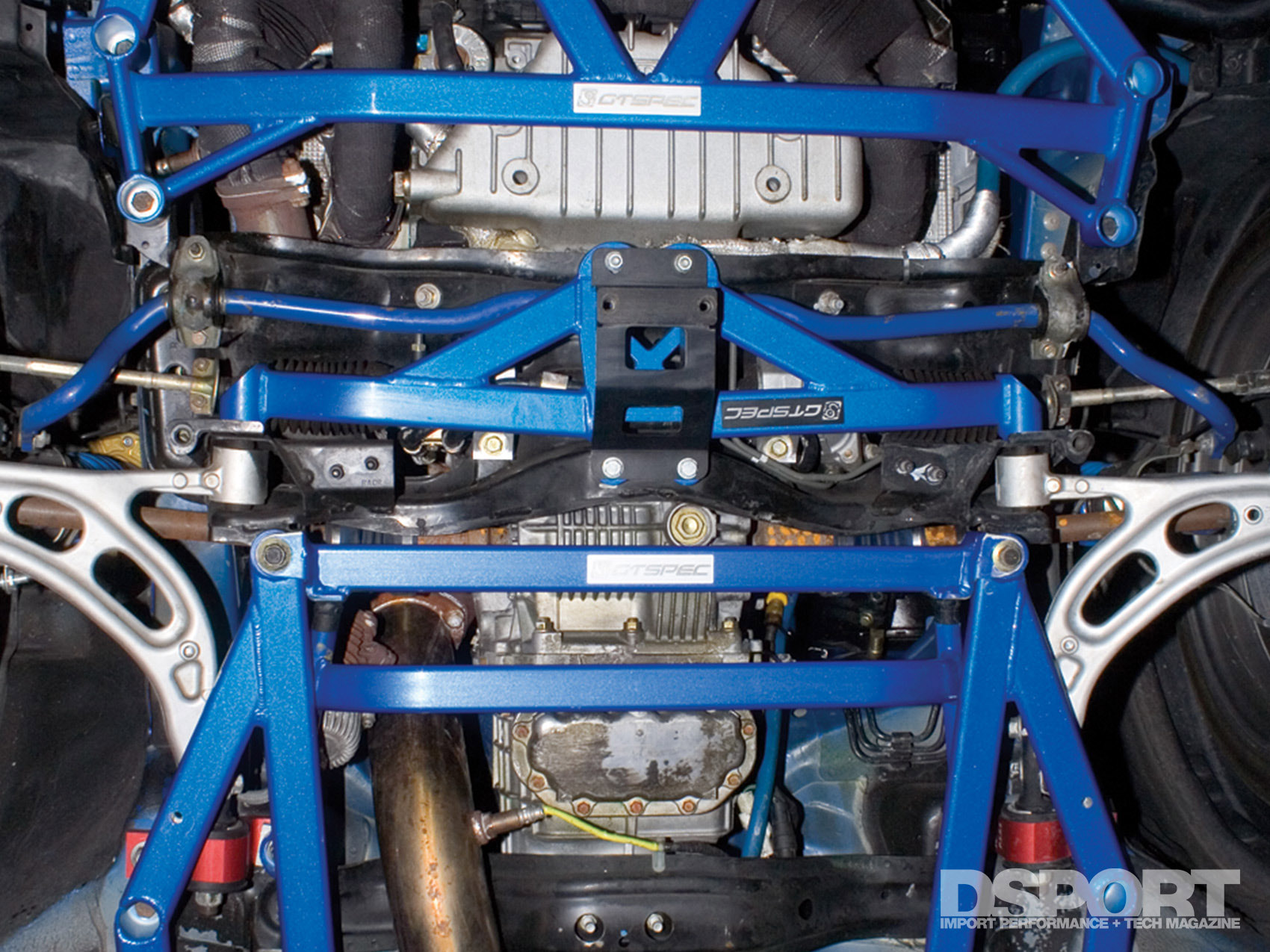 Chassis bracing installed on a vehicle