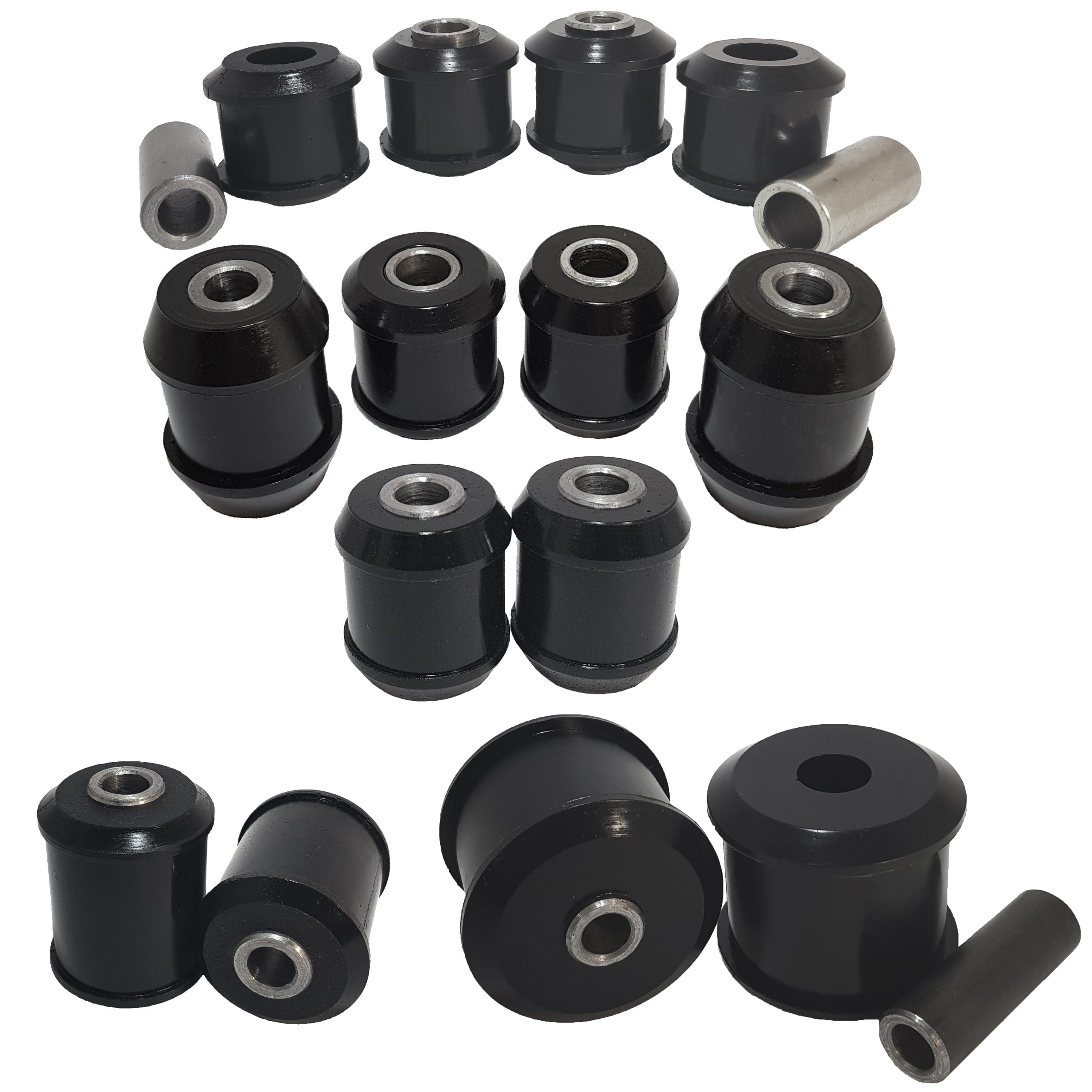 Bushings installed on a vehicle