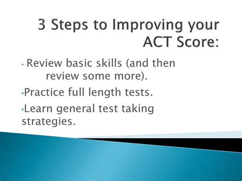 ACT score review