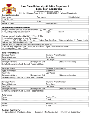 Iowa application documents