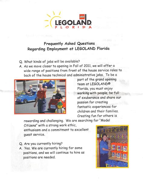 Legoland Job Application Guide And Requirements