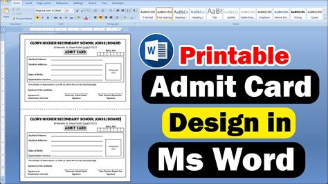 Rita Exam Admit Card