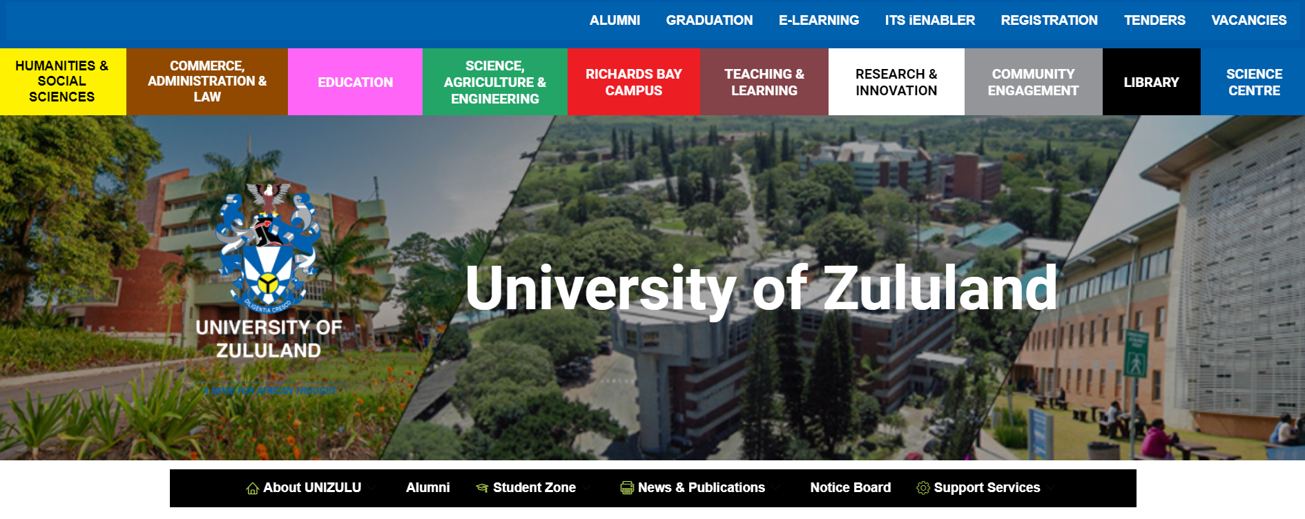 UNIZULU Application Fee