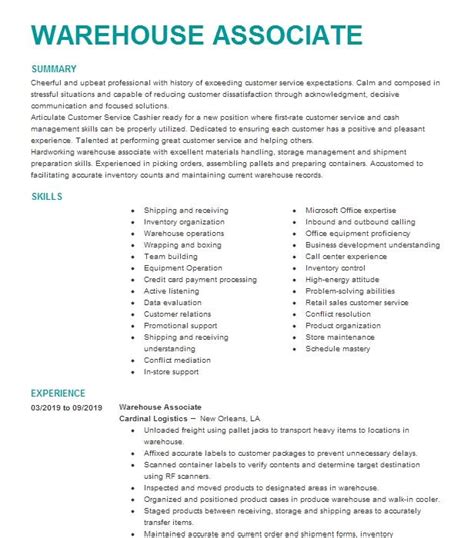 Atwoods Warehouse Associate