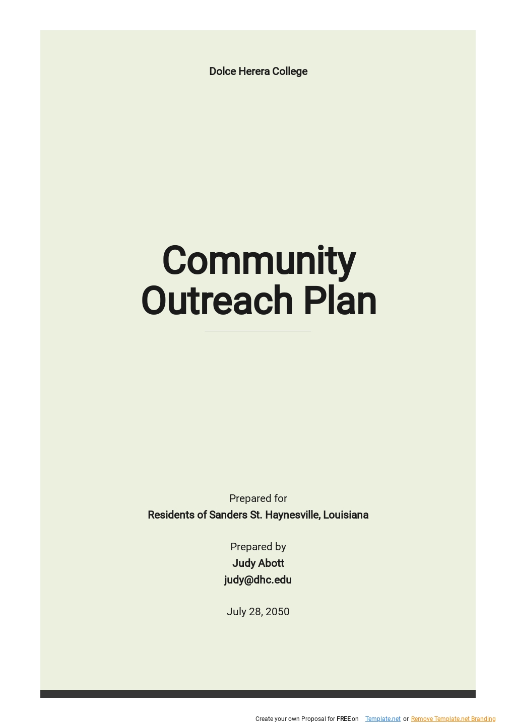 Community Outreach Application