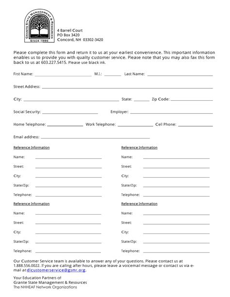 Contact Information Form