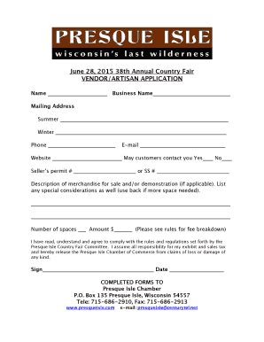 Country Fair Application Deadlines