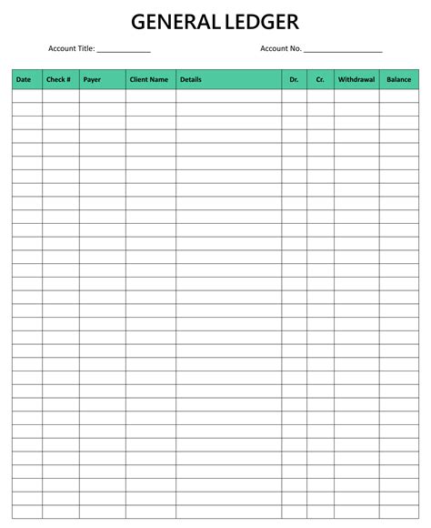 Create Account Printable