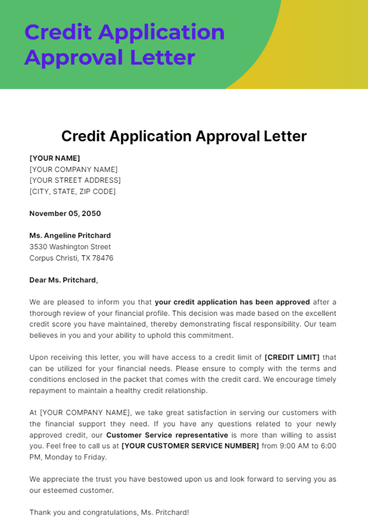 Credit Application Approval Image