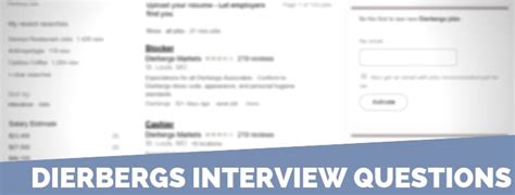 Dierbergs Interview Tips