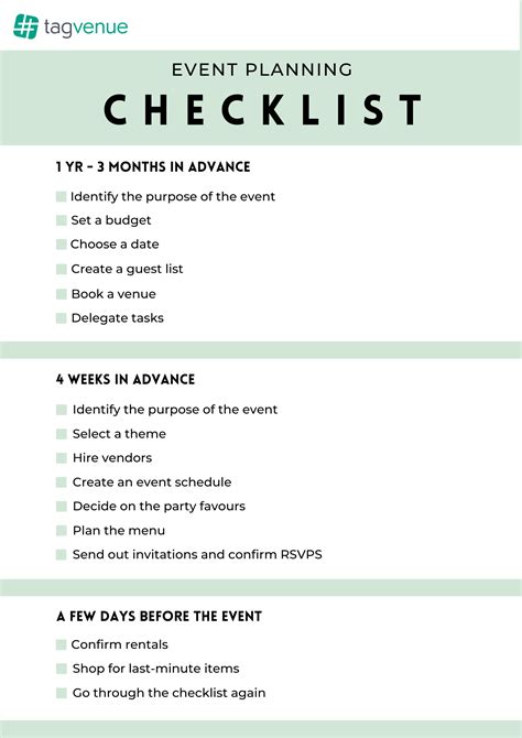 Event Planning Checklist Image