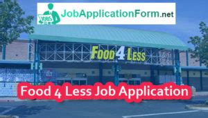 Food 4 Less Jobs