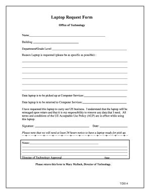 Free Laptop Application Form