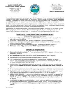 Homestead Exemption Eligibility Requirements