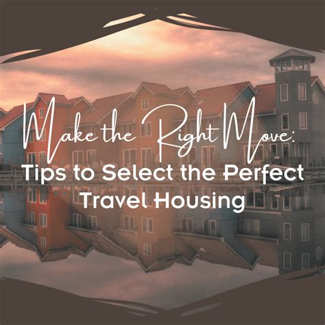 Housing Placement Tips