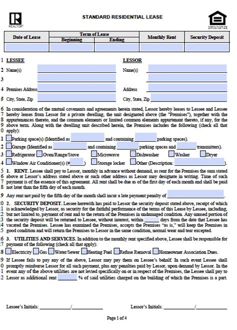 Illinois Rental Agreement Form