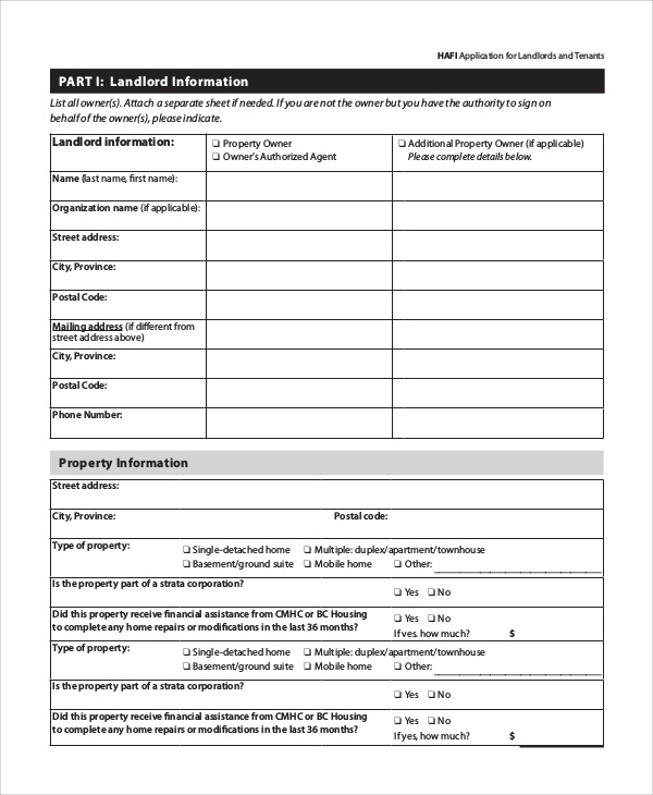 Landowner Tenant Permit