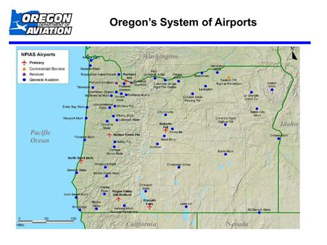 Oregon Airports Map