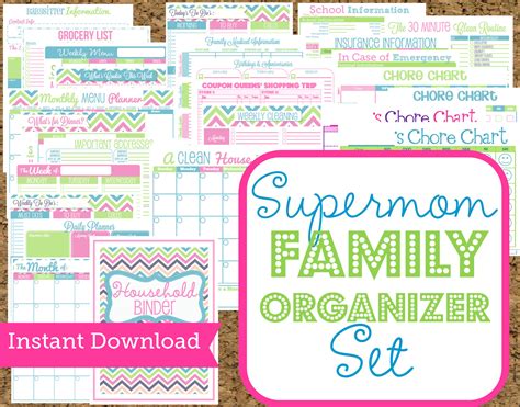 Printable Organizational Tools