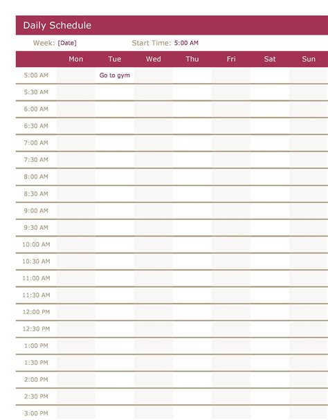 Identify Your Availability and Schedule