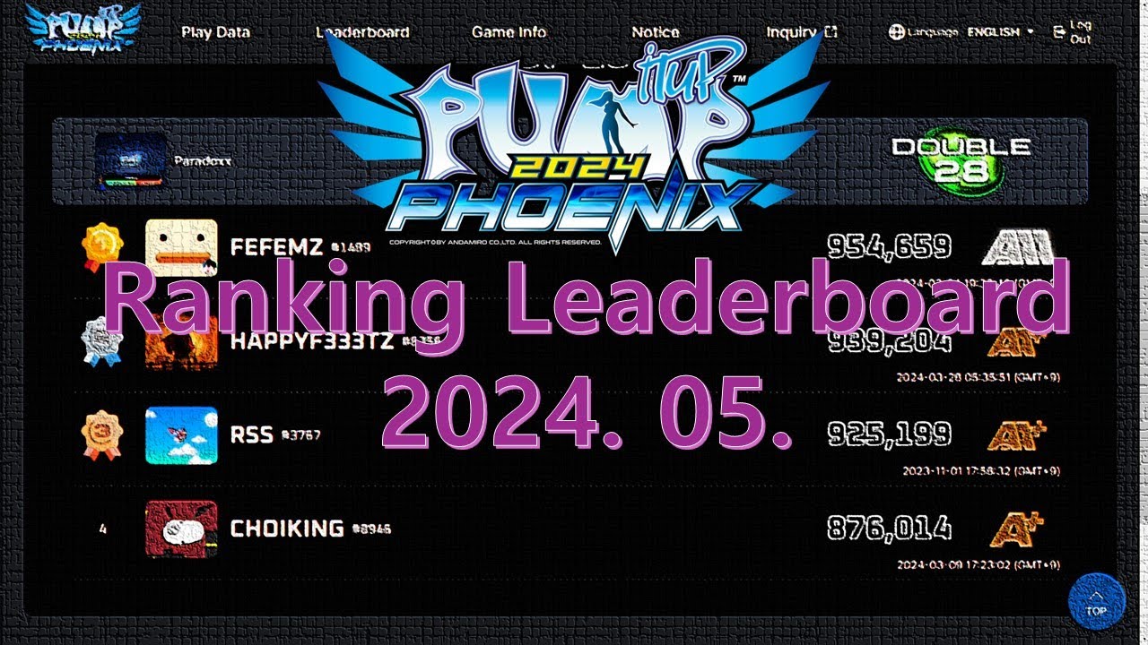 Pump It Up Leaderboards