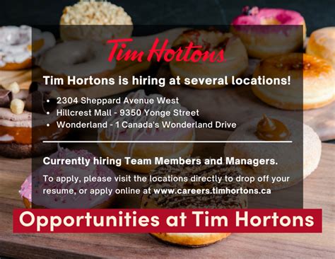 Tim Hortons Shift Managers