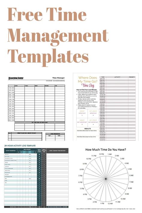 Time Management Printable