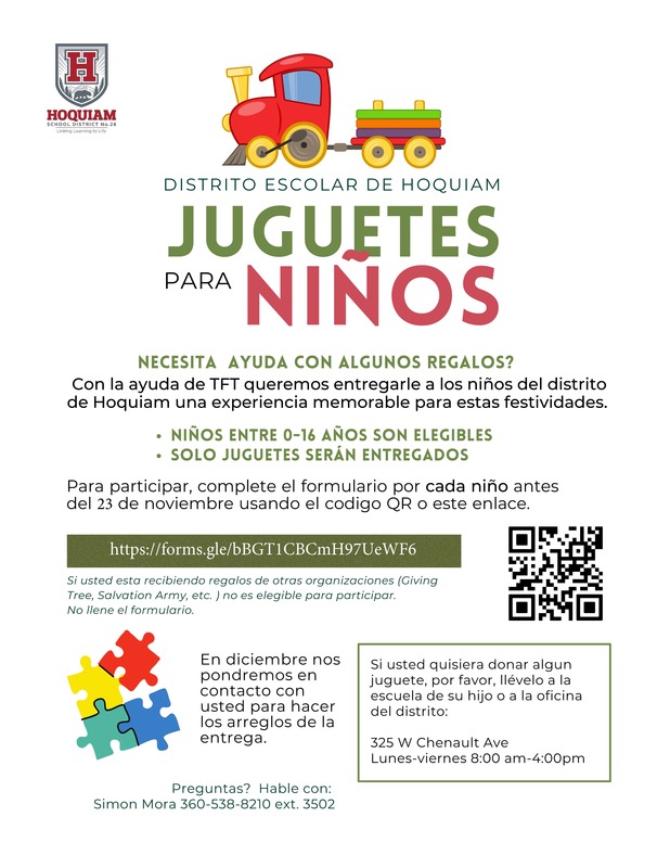 Documentos en español para Toys for Tots