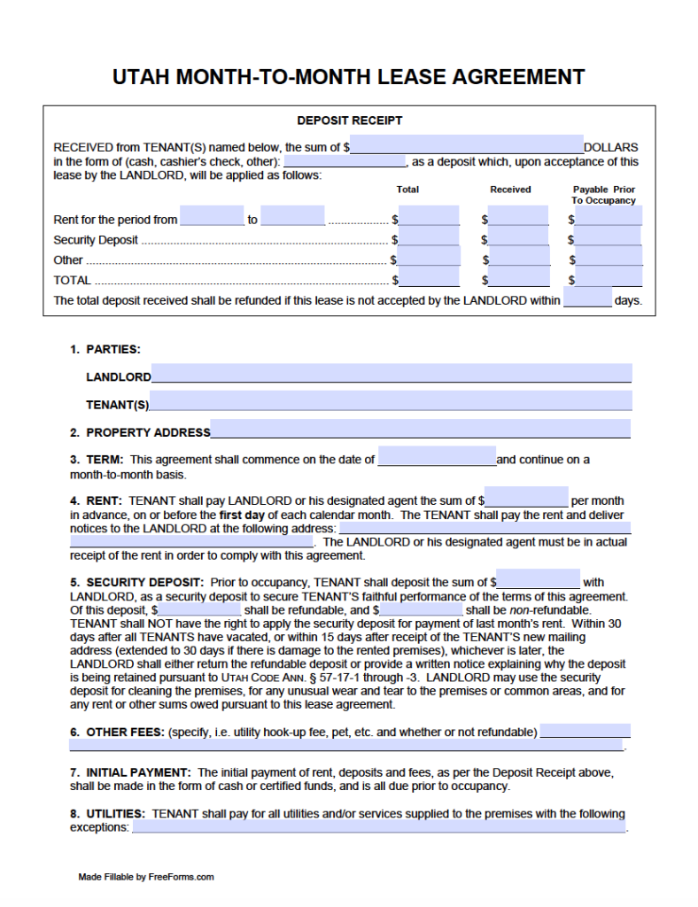 Utah Rental Criteria