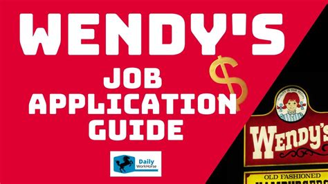 Wendy's Online Application Process